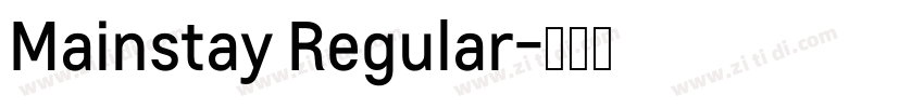 Mainstay Regular字体转换